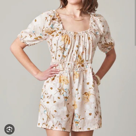 Spartina Audrey Floral Romper NWT - Picture 1 of 6